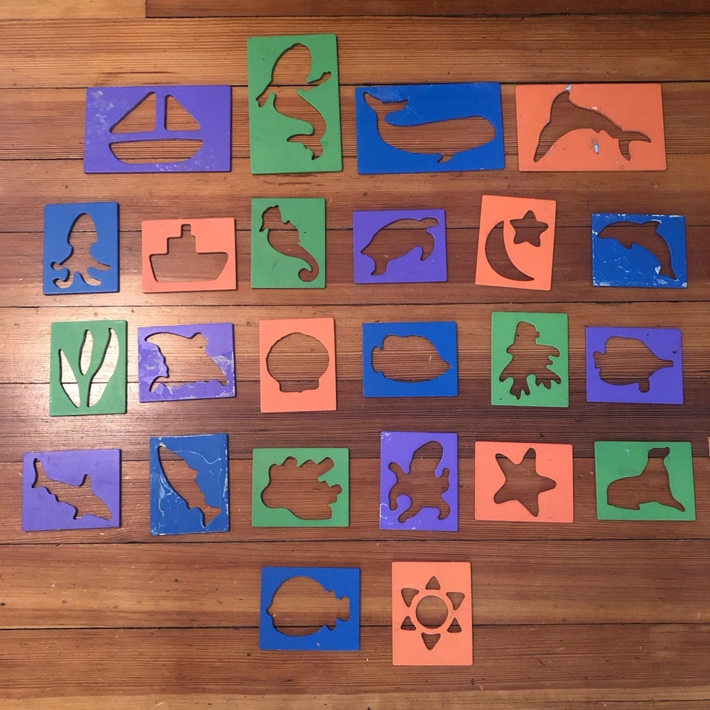 Kids Under the Sea Stencil Set